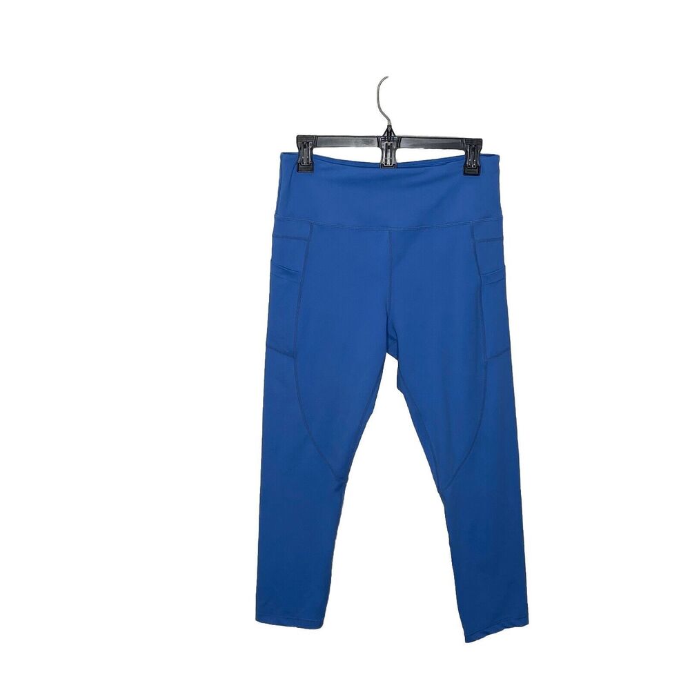 Zyia Active Light Blue Cropped Side Pocket Leggings Size XL Extra Large